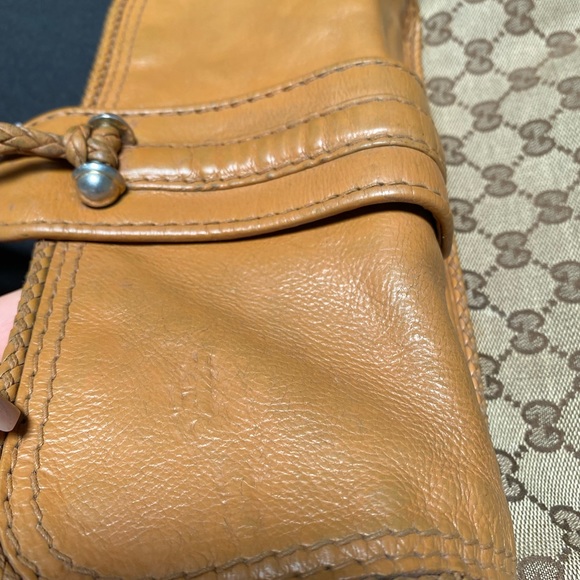 GUCCI Monogram Marrakech Evening Bag Brown - Picture 12 of 16